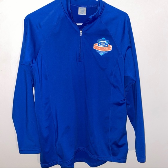 SUPER BOWL XLVI Indianapolis Host Committee Quarter Zip Medium 2012 - Picture 1 of 4